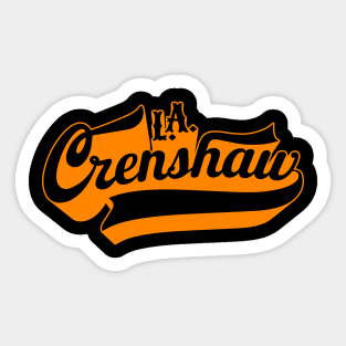 Los Angeles Crenshaw lettering - Crenshaw LA - L.A. Crenshaw Logo Sticker